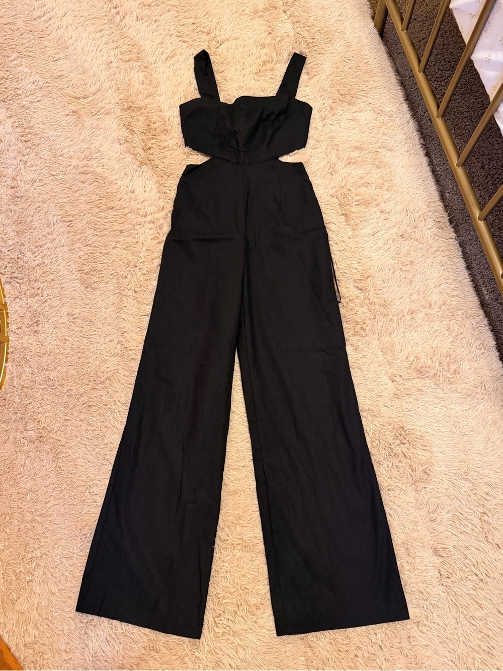 Altar'd State Black Cutout Wide-Leg Jumpsuit